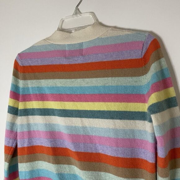 NWOT Jumper 1234 Multi-Stripe Boyfriend Cashmere soft Cardigan $372 -READ - Picture 7 of 7